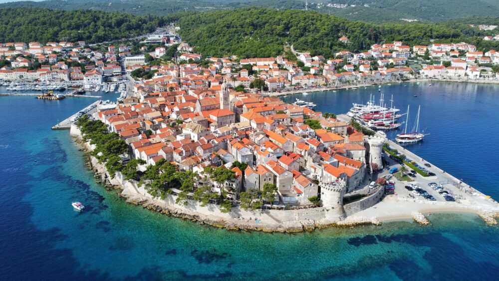 L'île de Korčula en Croatie