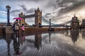 Londres par temps de pluie