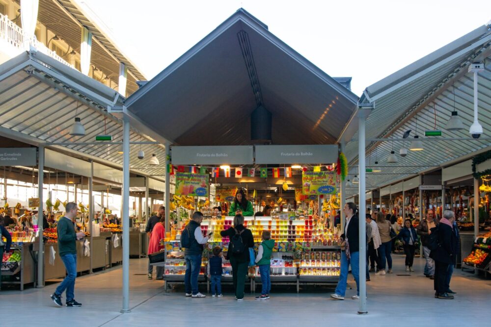 Mercado do Bolhão à Porto, Portugal