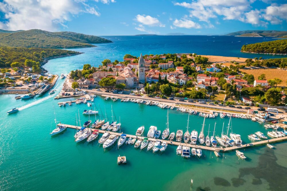 Osor sur l'île de Cres en Croatie