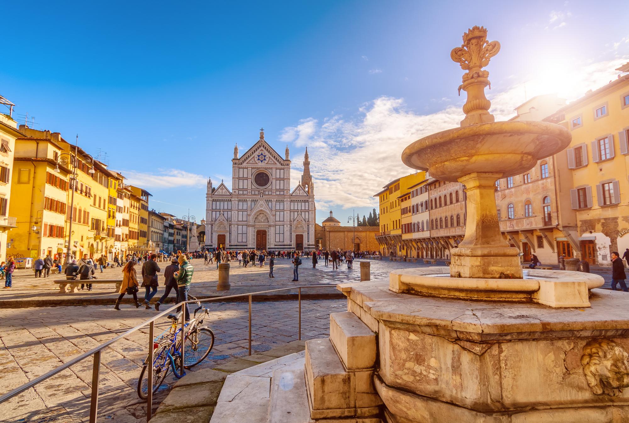 Quartier et église Santa Croce à Florence