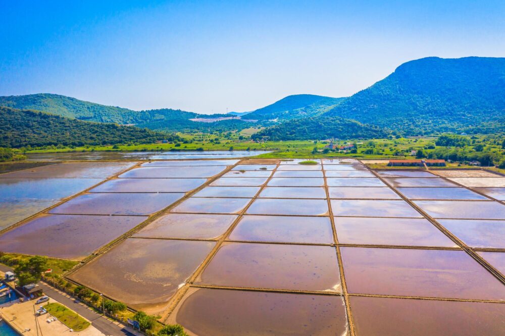 Saline de Ston à Pelješac en Croatie