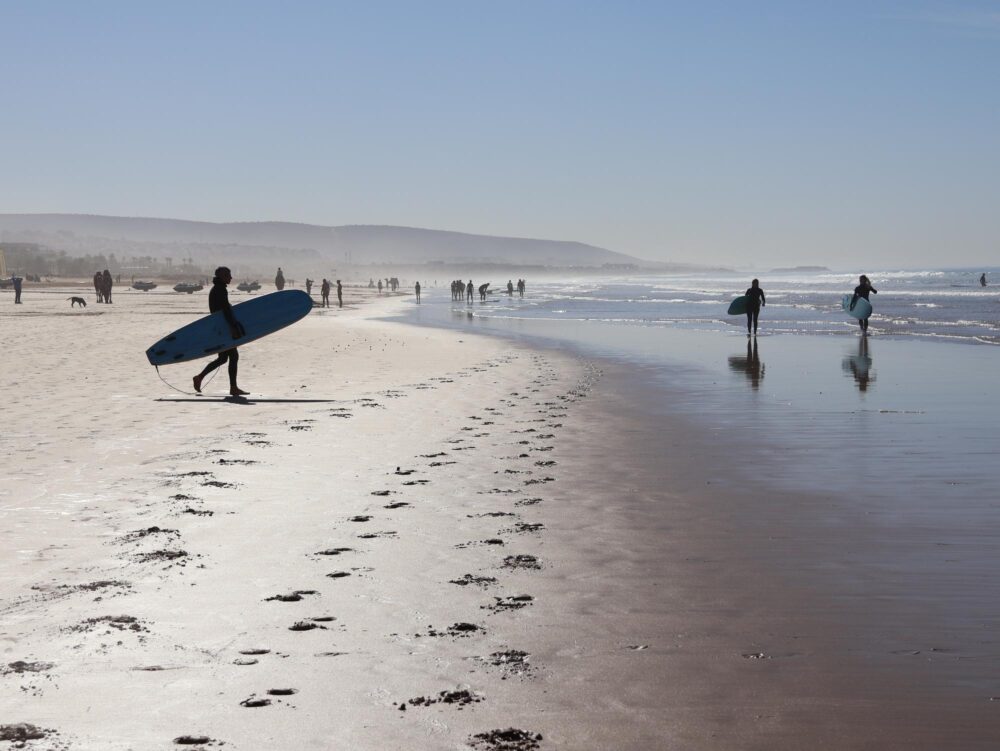Taghazout beach au Maroc