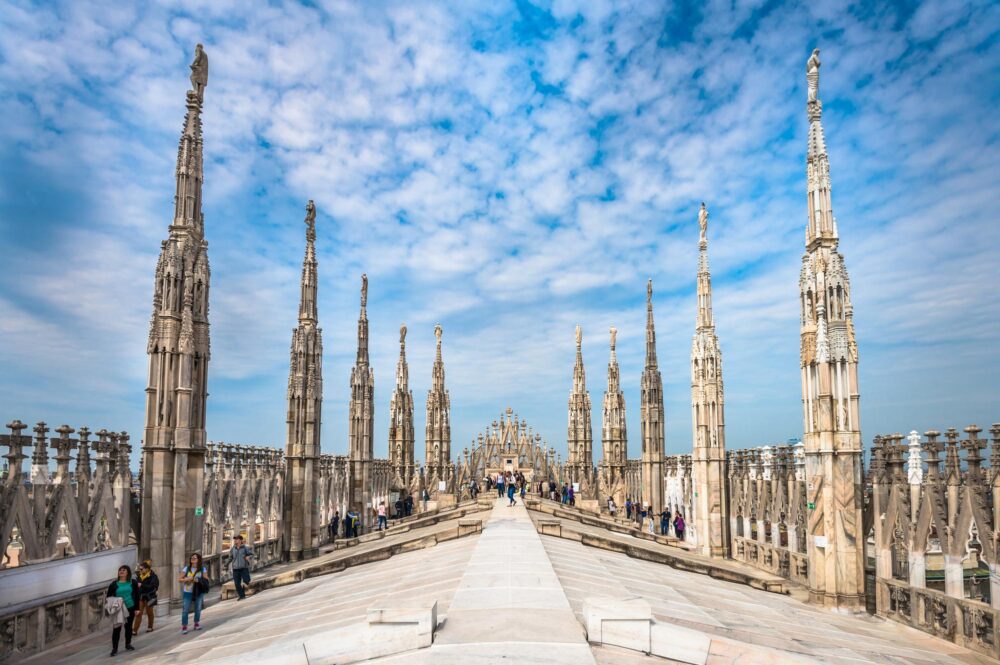 Toit du Duomo à Milan