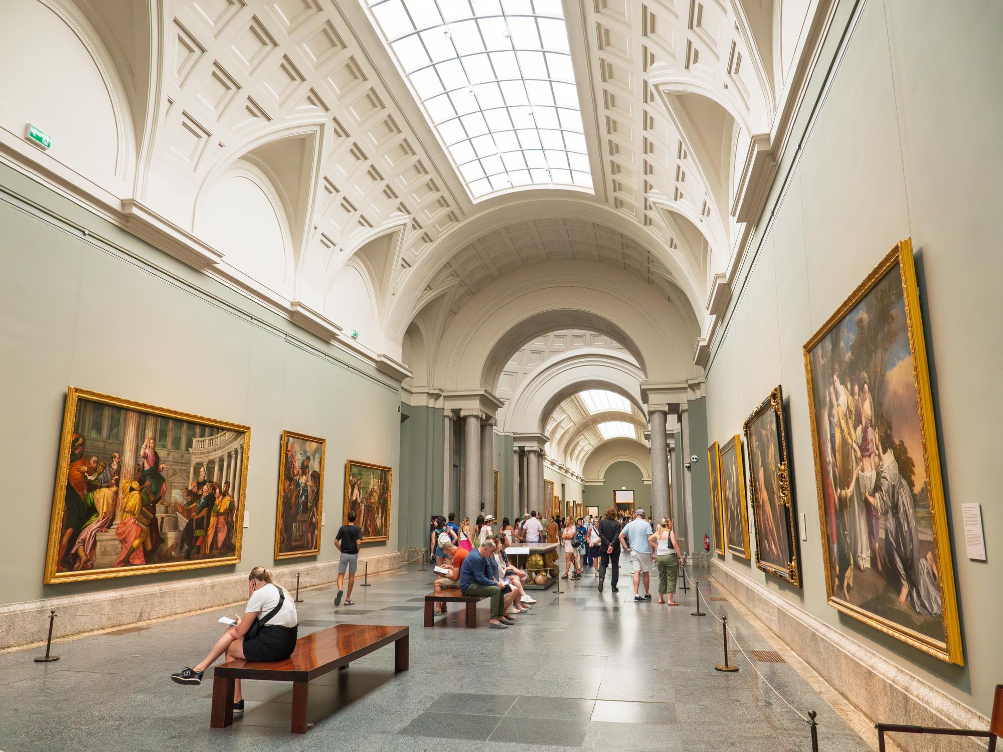 Une galerie du musée du Prado à Madrid
