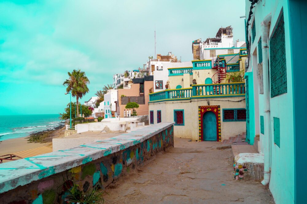 Village de Taghazout au Maroc
