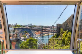 Vue depuis le funiculaire de Guindais à Porto