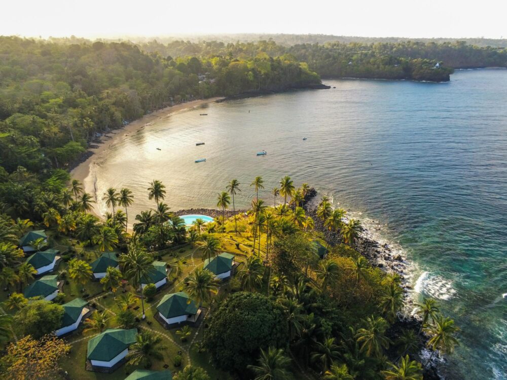 Vue sur l'île de Sao Tomé-et-Principe