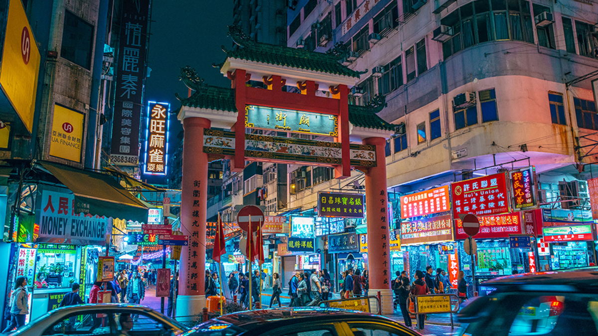 Temple Street Night Market Hong Kong