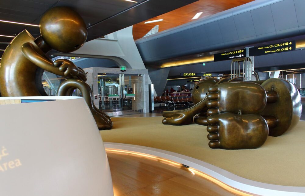 Collection artistique au sein de l’aéroport international Hamad à Doha