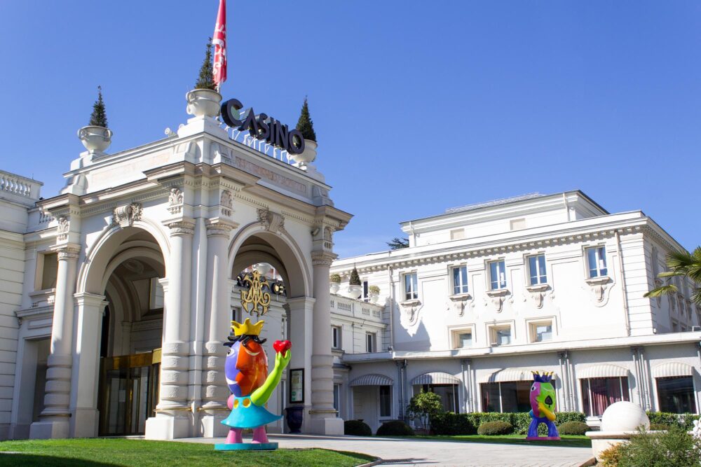 Façade du Casino Grand Cercle à Aix les Bains