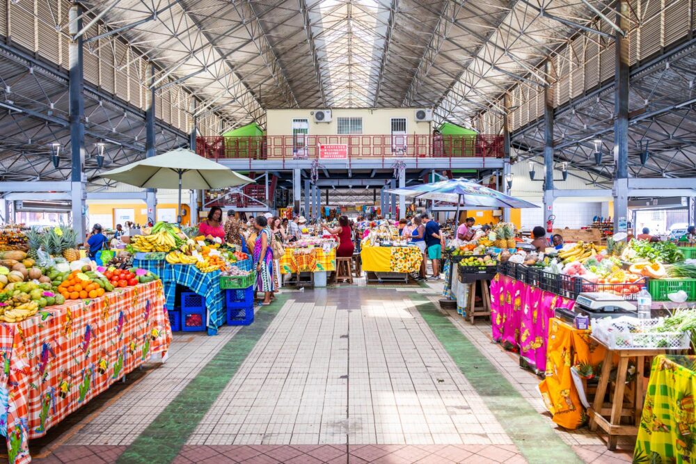 Le marché de Fort-de-France en Martinique