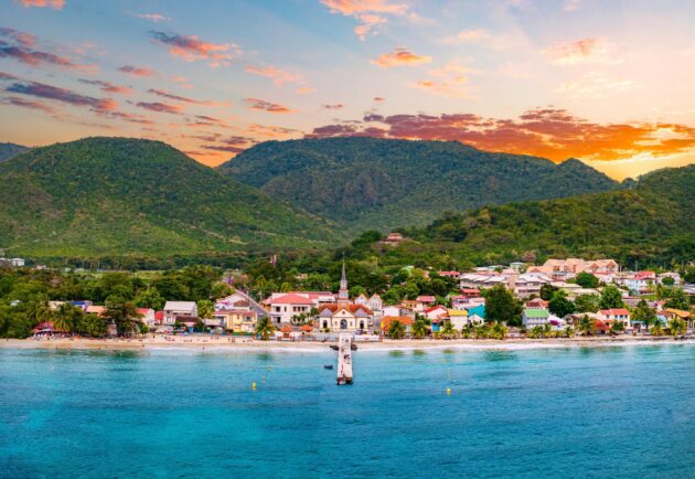 Le superbe village des Anses d'Arlet en Martinique