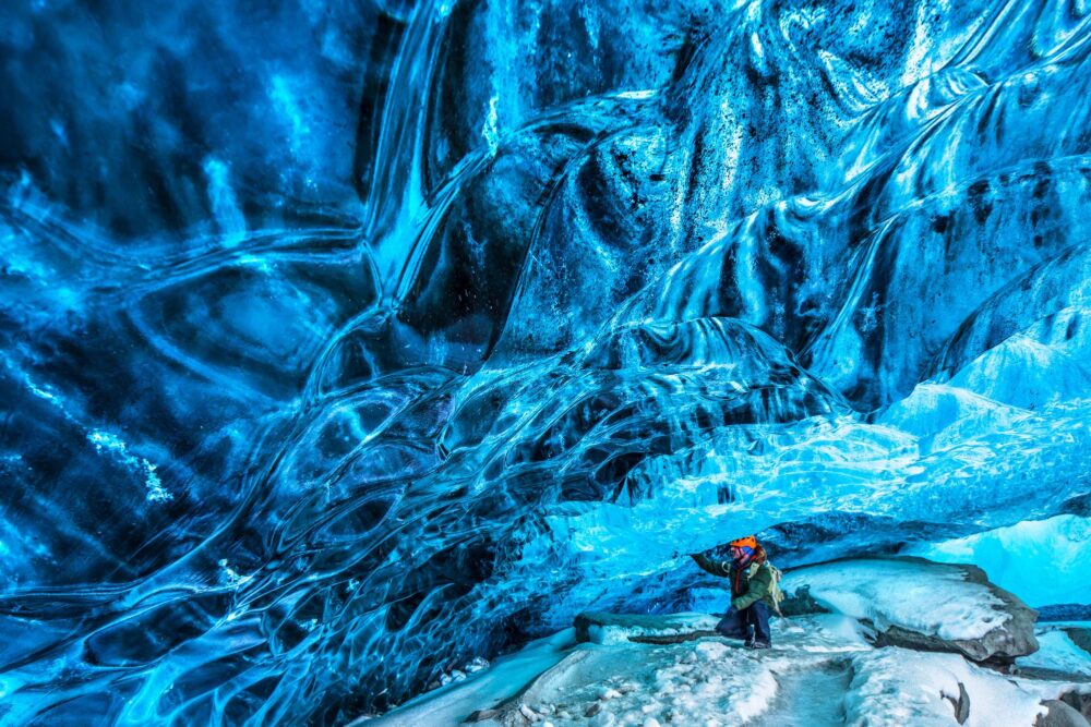 Les tunnels de glace de Skaftafell, Islande
