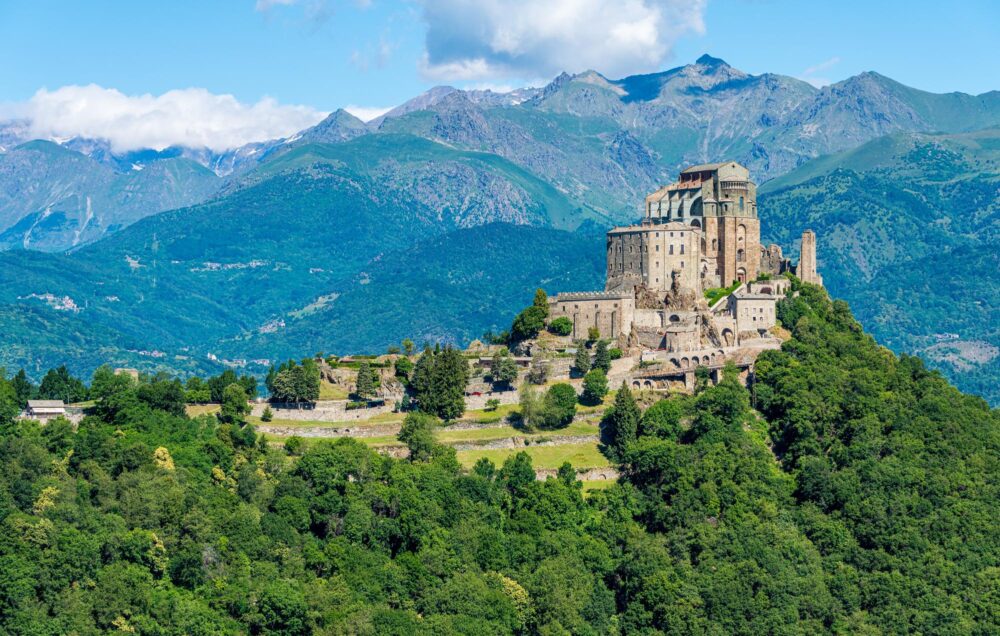 L'impressionnante Sacra di San Michele près de Turin
