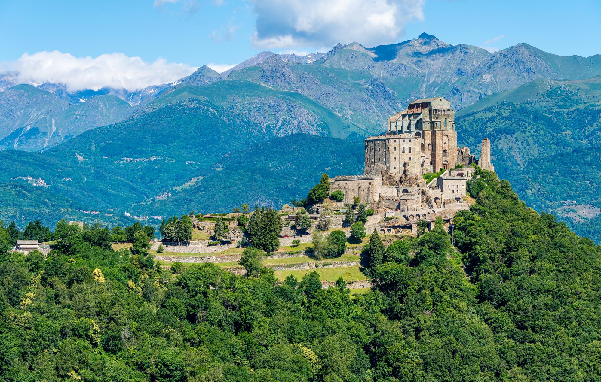 L'impressionnante Sacra di San Michele près de Turin