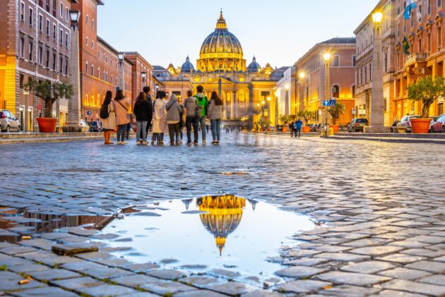 Rome by rain