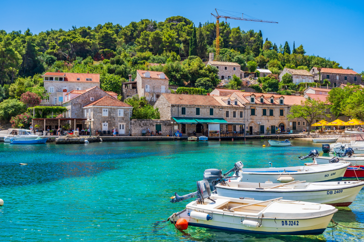 Sipan dans les Îles Elaphites en Croatie