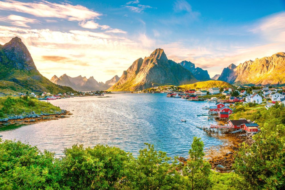 Village de Reine, Îles Lofoten, Norvège