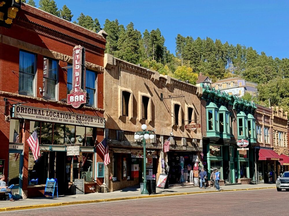 Vue du bâtiment original du Saloon No. 10 sur Main Street à Deadwood, Dakota du Sud