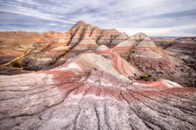 Vue panoramique du parc national Badlands dans le Dakota du Sud