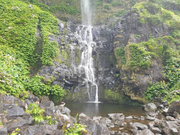 Cascata do Poço do Bacalhau, Flores