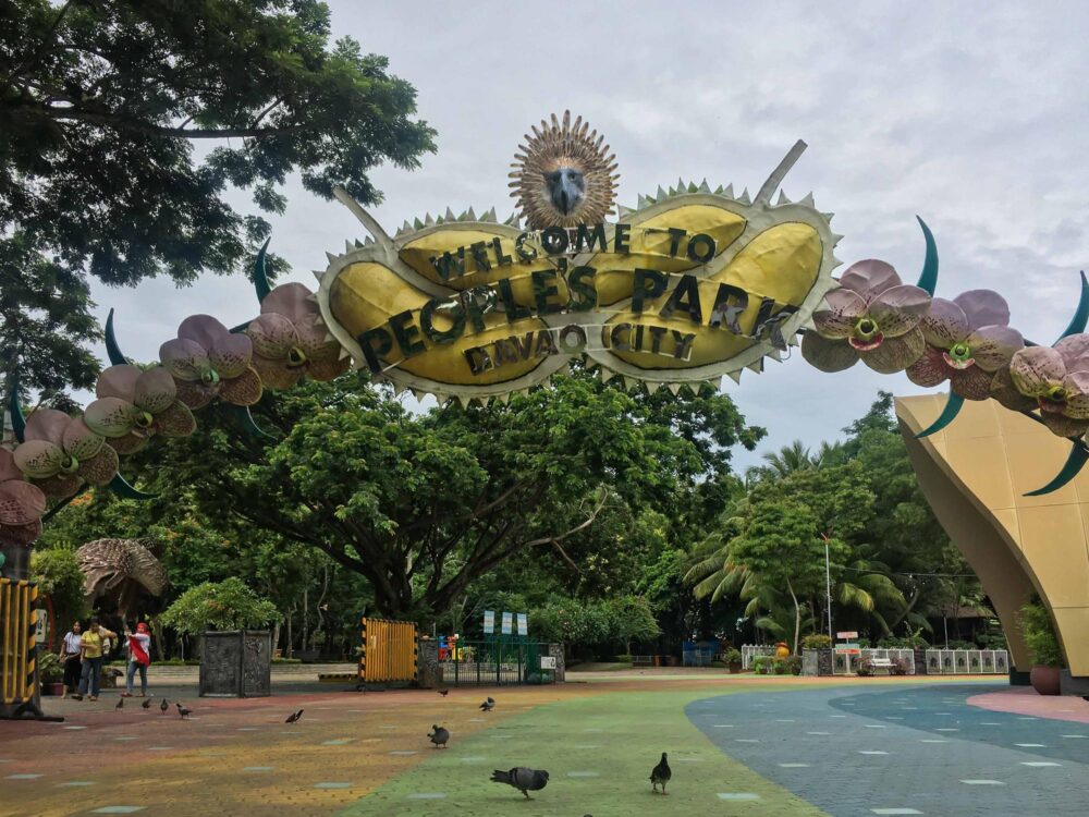 Entrée de People’s Park à Davao