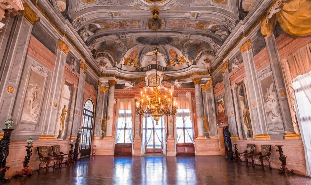 Intérieur du palais de la Ca’ Rezzonico à Venise