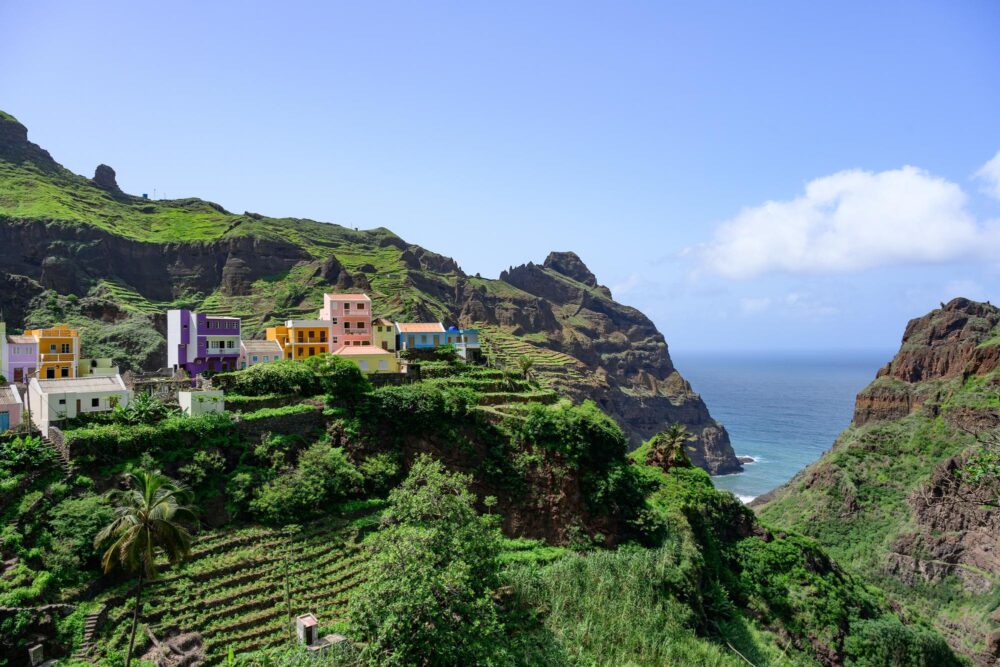Le joli village de Santo Antão au Cap-Vert