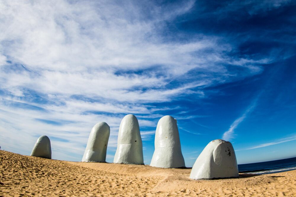 L'une des plages de Punta del Este en Uruguay