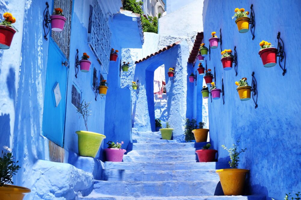 Ruelle de la médina à Chefchaouen