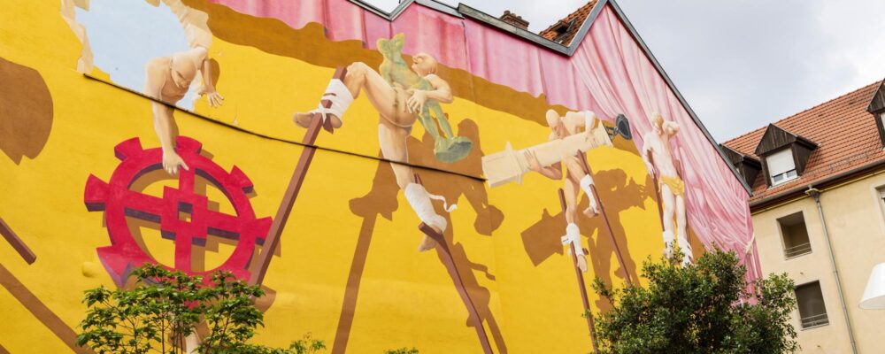 Une des fresques que l'on trouve dans les rues de Mulhouse