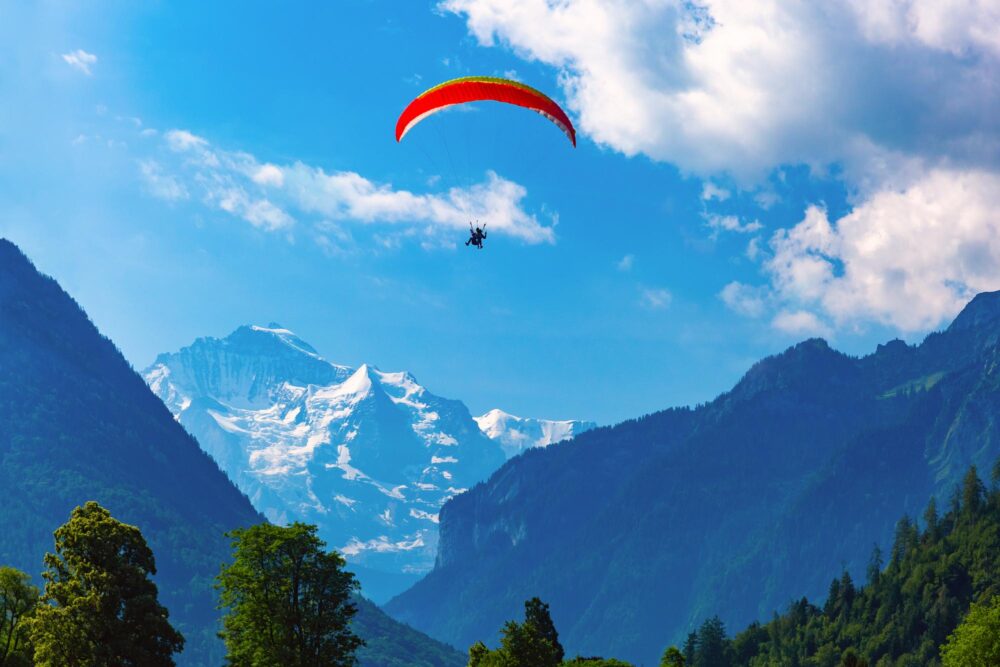 Vol en parapente à Interlaken, Suisse