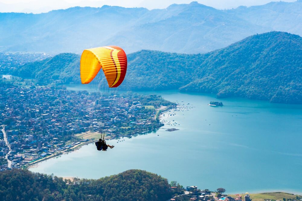 Vol en parapente à Pokhara, Népal