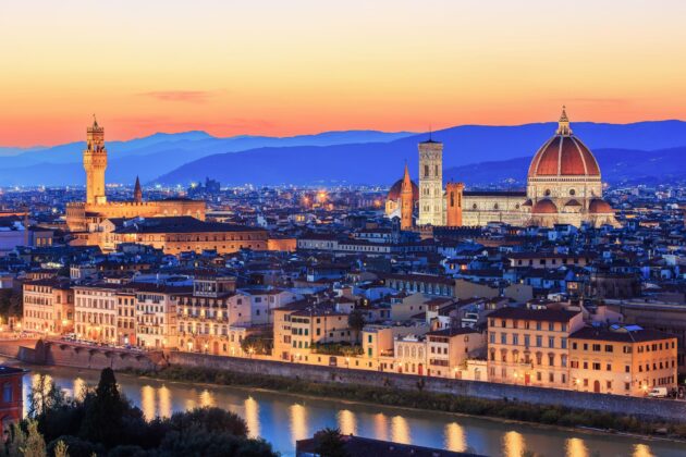 Vue de Florence la nuit,Florence