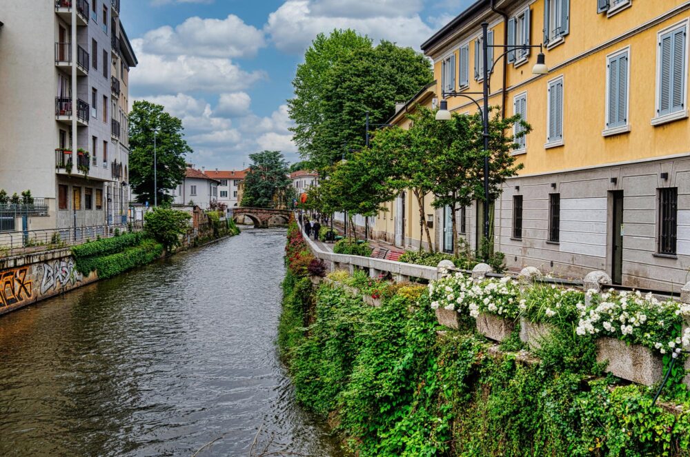 rives du Lambro,Italie
