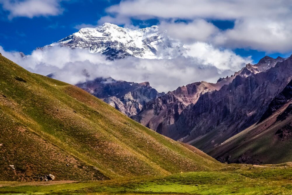 Belle vue sur le massif de l’Aconcagua, Argentine