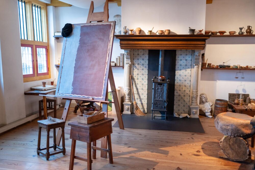 Intérieur du musée de la maison de Rembrandt à Amsterdam