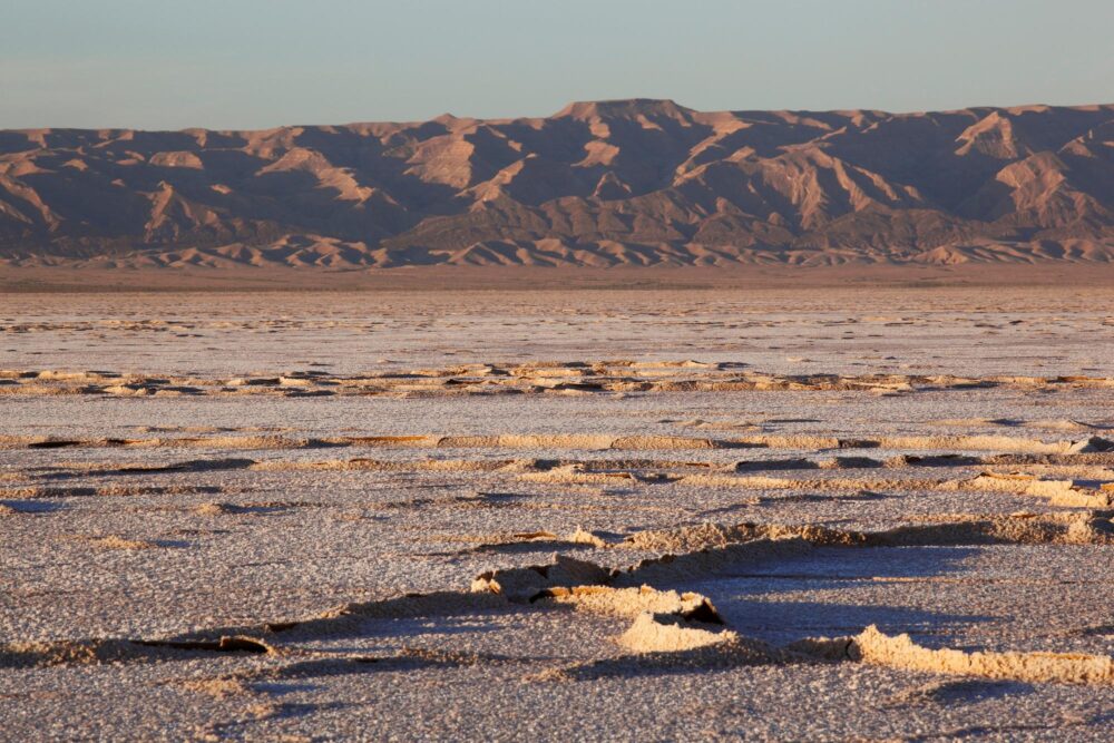 Le lac salé Chott El-Jérid en Tunisie