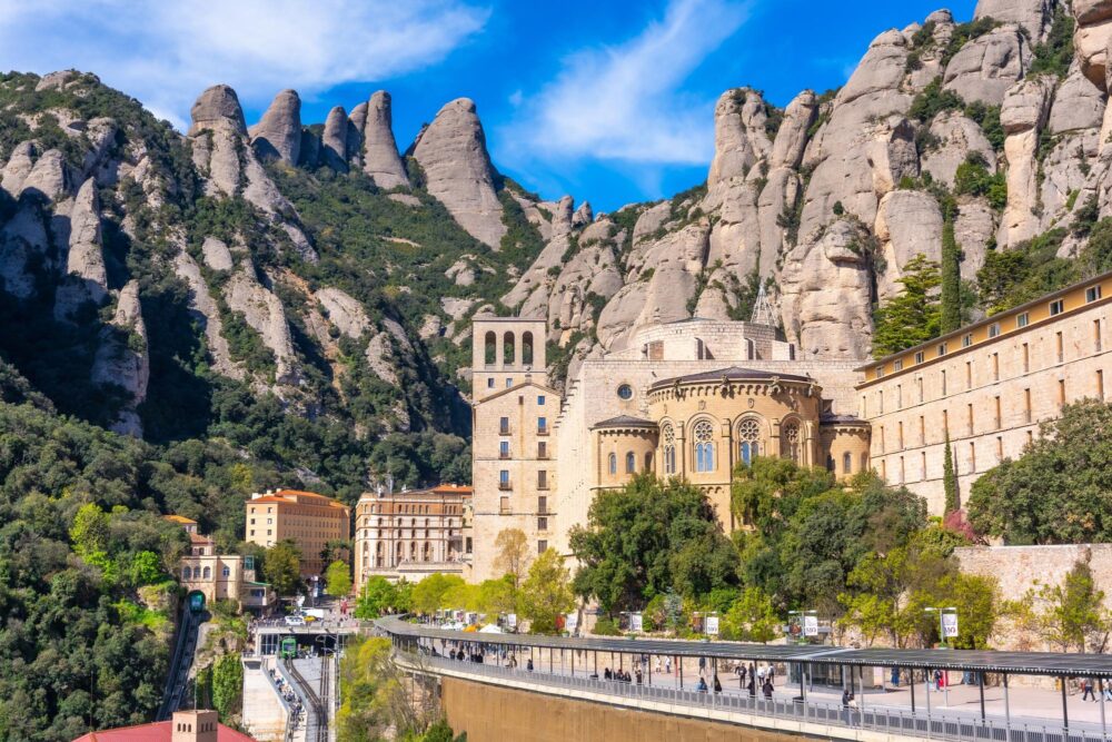 Le monastère de Montserrat en Catalogne, Espagne
