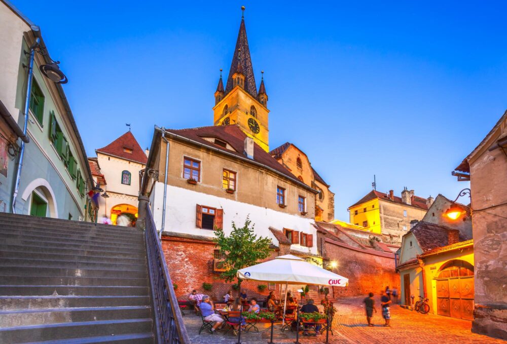 Centre historique de Sibiu en Roumanie