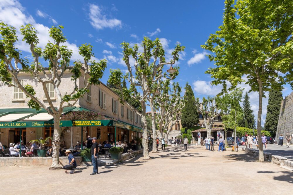 La place du Jeu de Boules à Saint-Paul-de-Vence