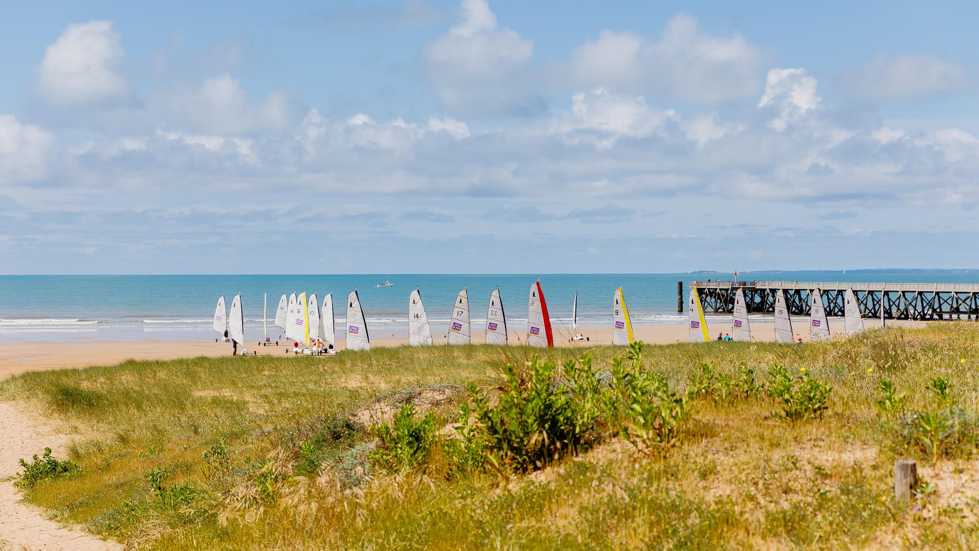 La plage de Saint-Jean-de-Monts, Vendée