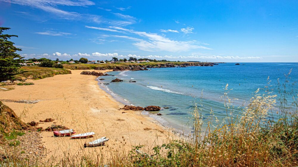 La plage de l’Anse des Soux à l'île d’Yeu, Vendée