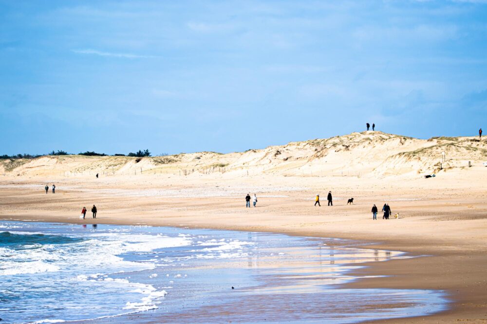 La plage des Dunes à Bretignolles-sur-Mer, Vendée