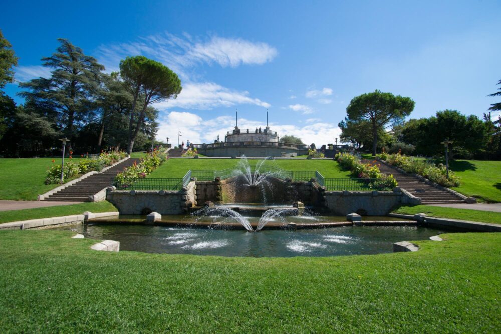 Le beau parc Jouvet à Valence dans la Drôme