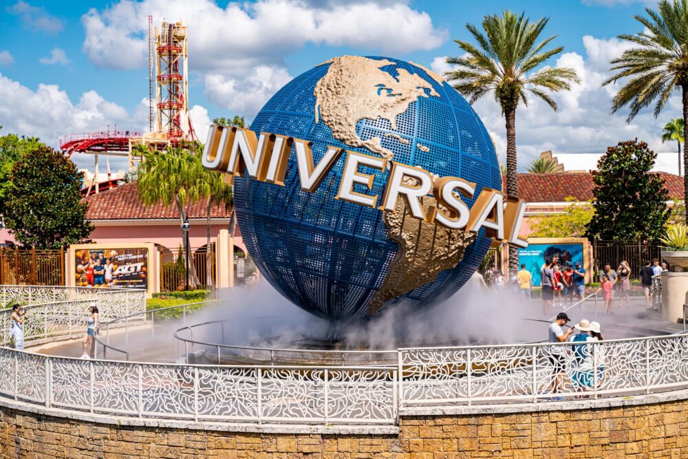 Le célèbre globe d'Universal Studios à Orlando en Floride