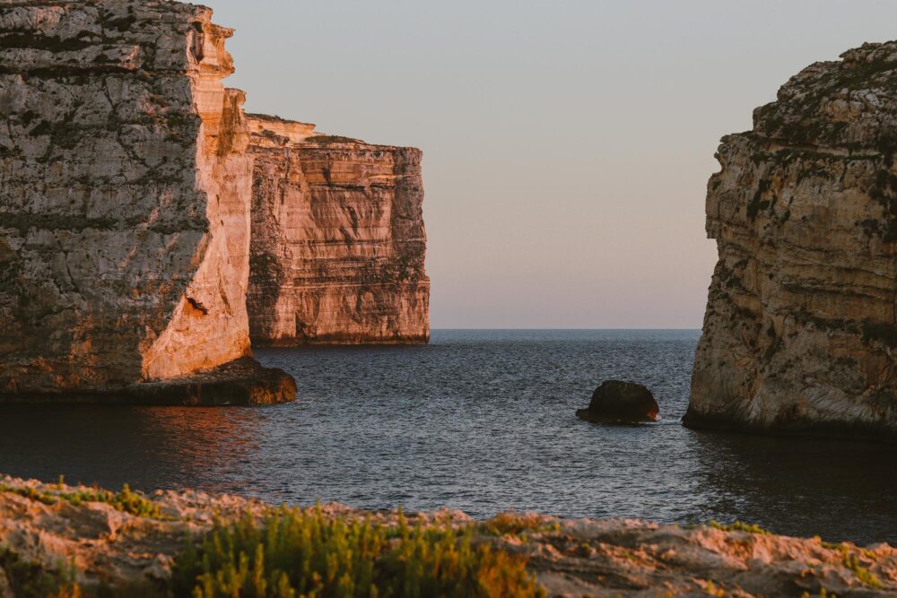 Les falaises de Sanap à Gozo