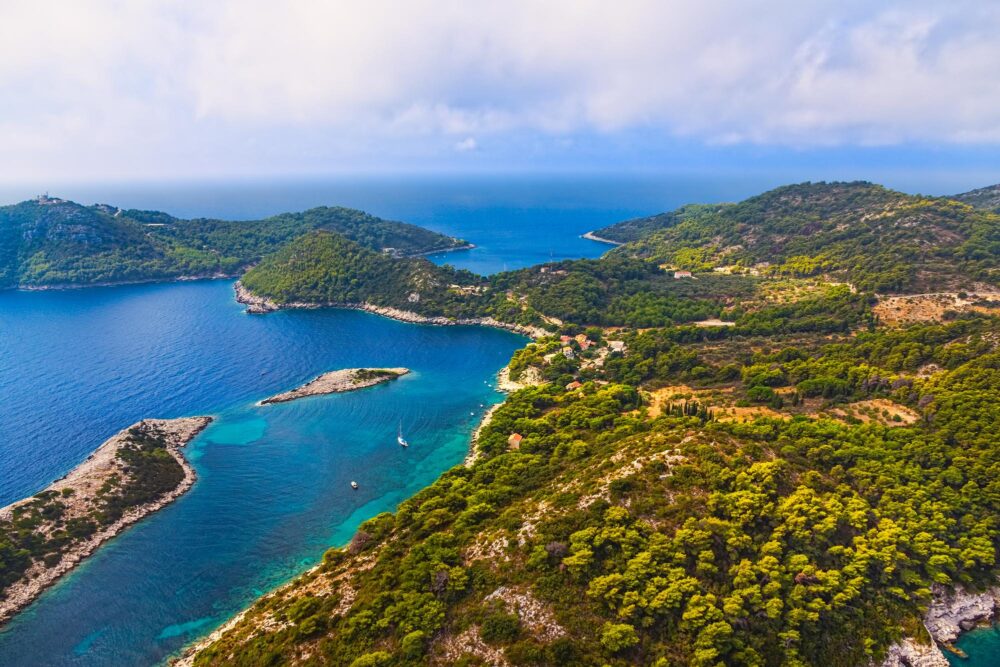 L'île de Mljet près de Dubrovnik