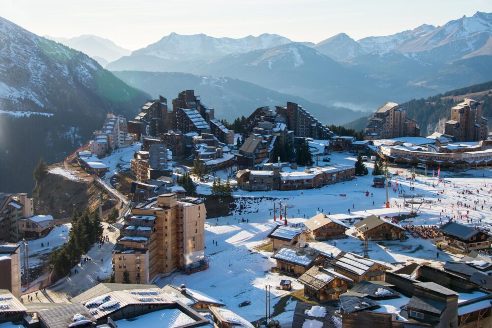 Station de ski d'Avoriaz en Haute-Savoie, France